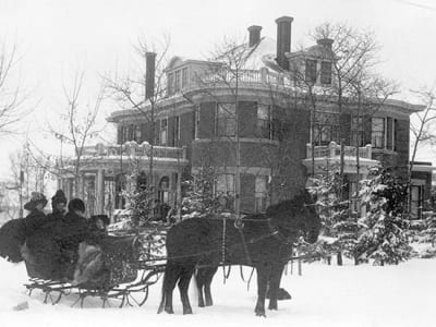 Exterior view of Secord House, a historical site in Edmonton.
