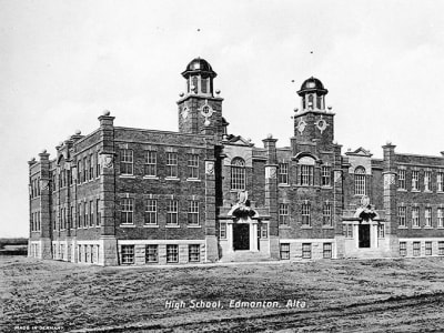 Exterior view of Victoria School, showcasing its architecture and surroundings.