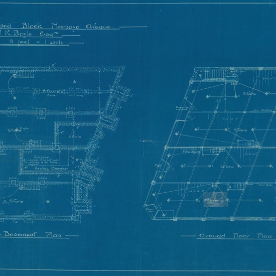 Lambton Block- blueprints, 1914