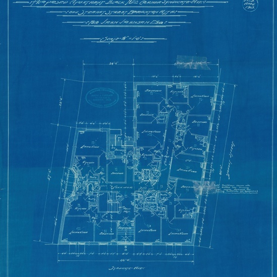 Hecla Block, blueprints 1914