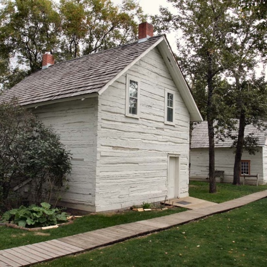 John Walter Museum, 2007, second house in foreground, the first in the back