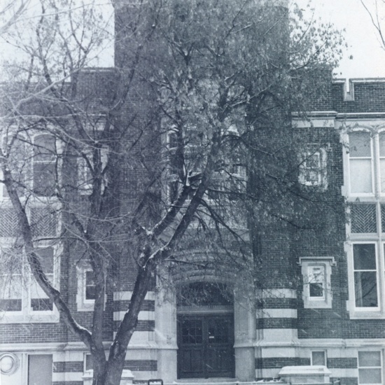 Highlands School, front façade, 1986