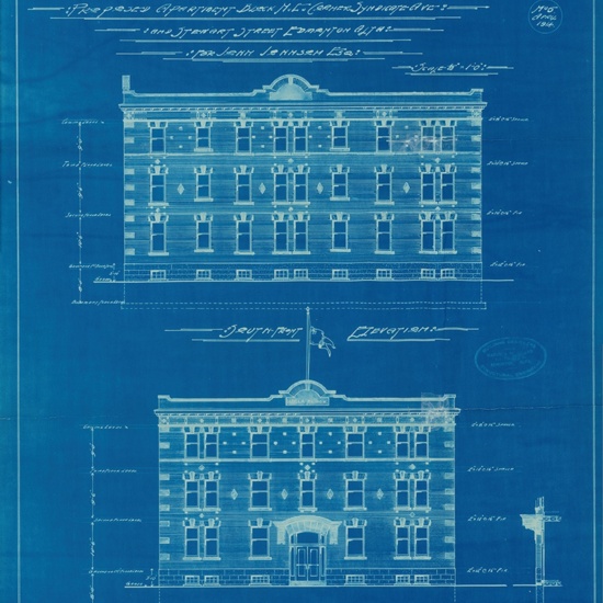 Hecla Block, blueprints 1914