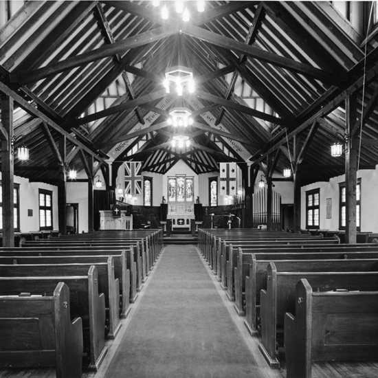 The Anglican Parish of Christ Church, 1964, interior view