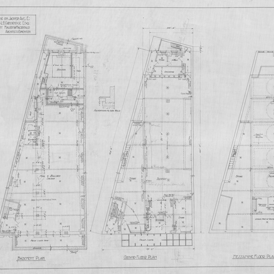 Gem Theatre, floor plans