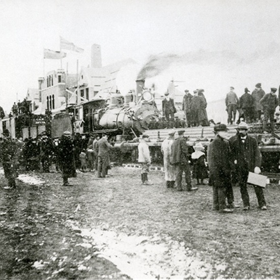 First Canadian National Railway train into Edmonton, 1905