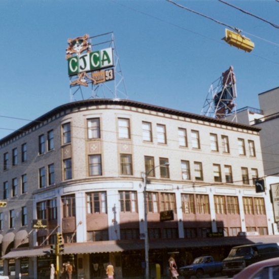 Birks Building, 1977, front view from Jasper Avenue