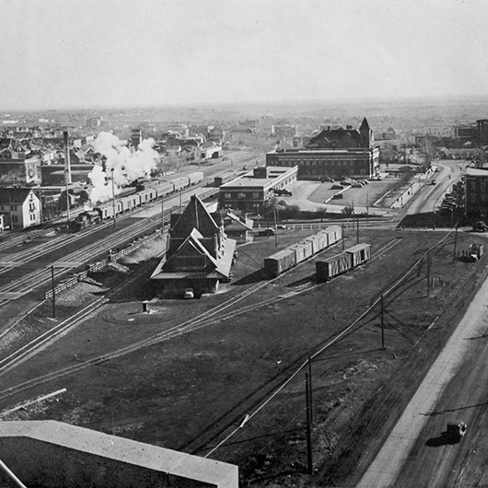 Edmonton looking est from 103 Street, 1945