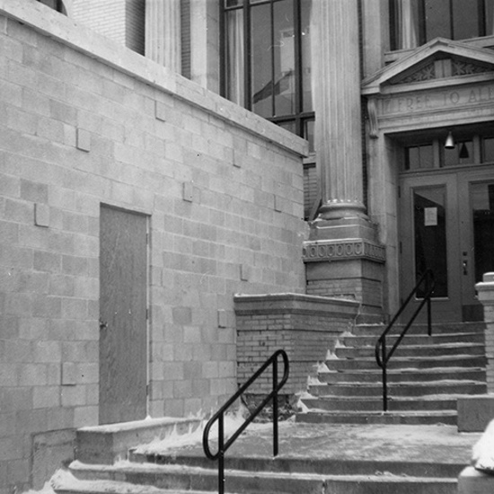 Edmonton Public Library - front detail