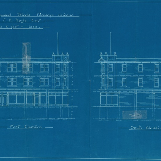 Lambton Block- blueprints 1914