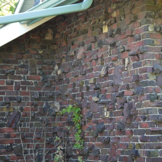 Frederick S. Jones Residence, 2013, detail of brick