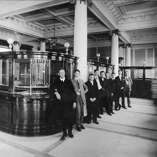 Merchants Bank of Canada, interior ca. 1906