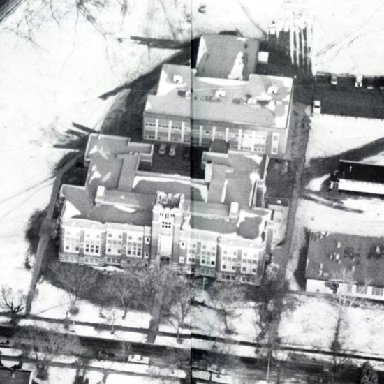 Highlands School, aerial ca. 1993